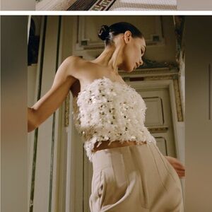 NWT ZARA 🎄 holiday BLOGGER FAV SEQUIN TOP  SIZE S
🚨 FINAL PRICE NO OFFER ACCEPT